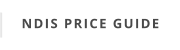 NDIS PRICE GUIDE